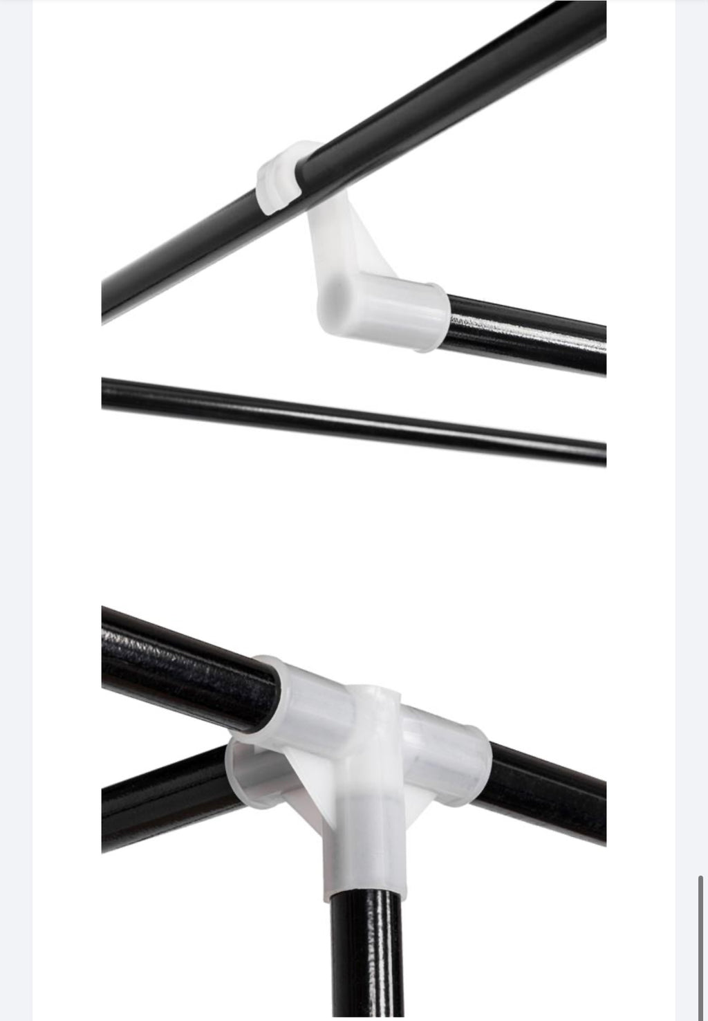 64" Portable Closet Storage Organizer Wardrobe Clothes Rack with Shelves Black